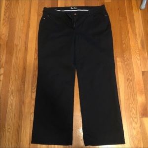 Boden size 16 black wide leg jeans